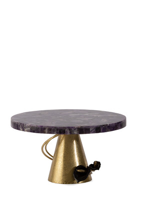 Calla Lily Midnight Luxe Cake Stand